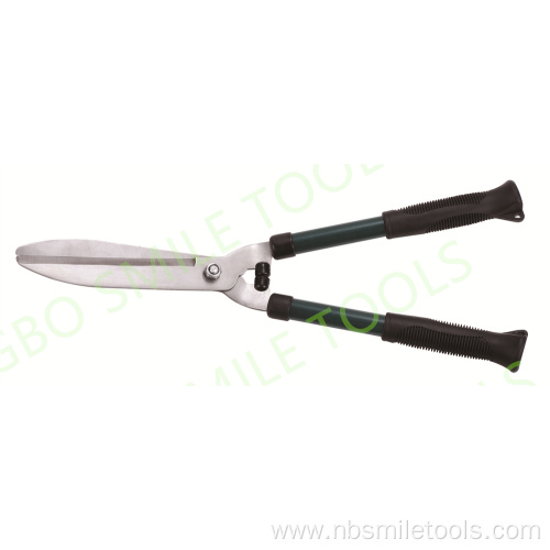 Home garden pruning green lawn shears vigorously prune fence prune courtyard prune branches prune flowers and grass shear